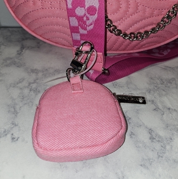Betsey Johnson pink denim purse - Picture 12 of 15